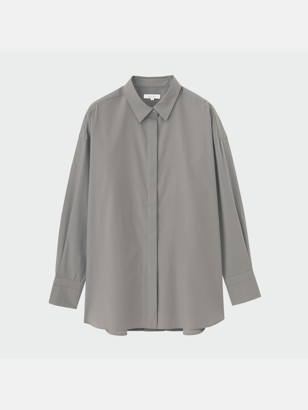 コットンオーバーサイズシャツ（長袖）