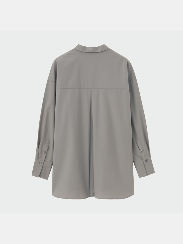 コットンオーバーサイズシャツ（長袖）