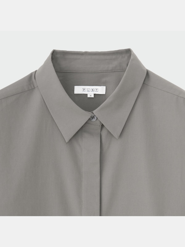 コットンオーバーサイズシャツ（長袖）