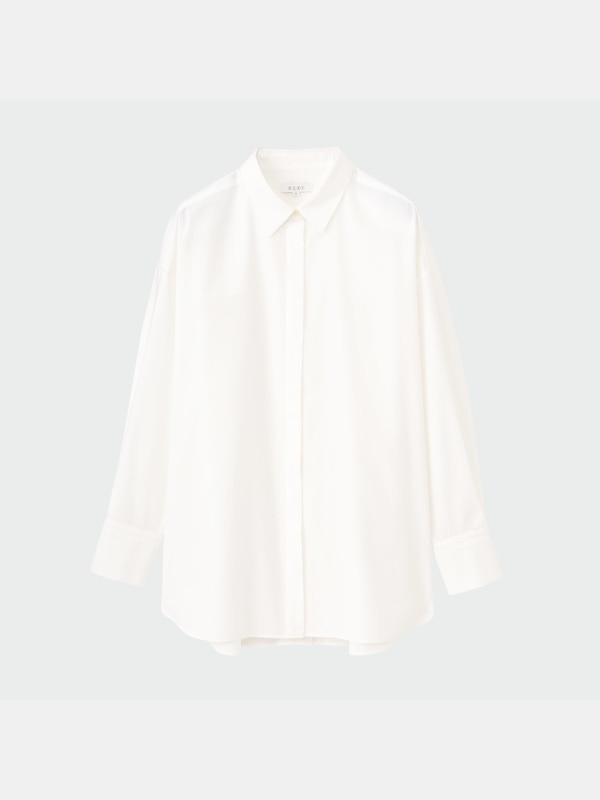 コットンオーバーサイズシャツ（長袖）