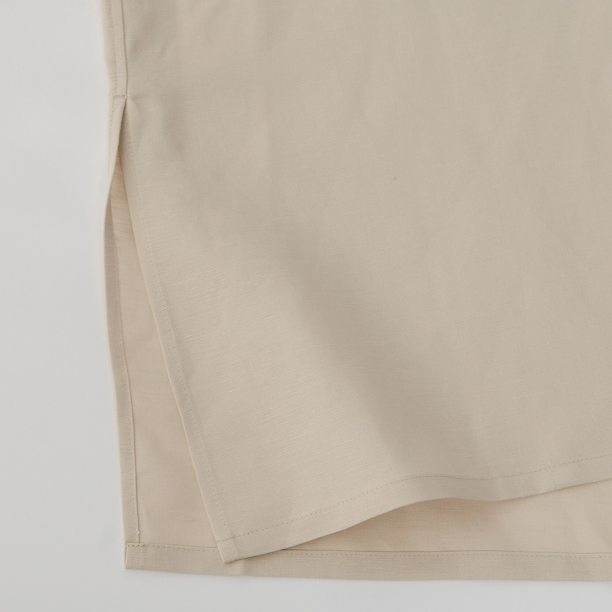 リネンブレンドシャツスカートセットアップ（半袖） 122210010