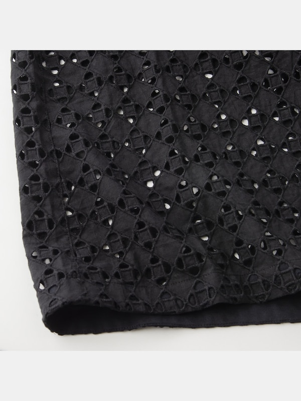 カットワークレースブラウス（半袖）