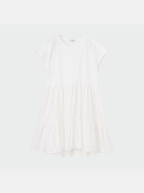 グロスジャージーティアードフレンチスリーブTシャツ