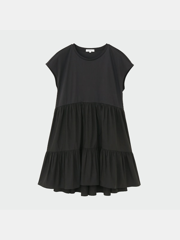 グロスジャージーティアードフレンチスリーブTシャツ