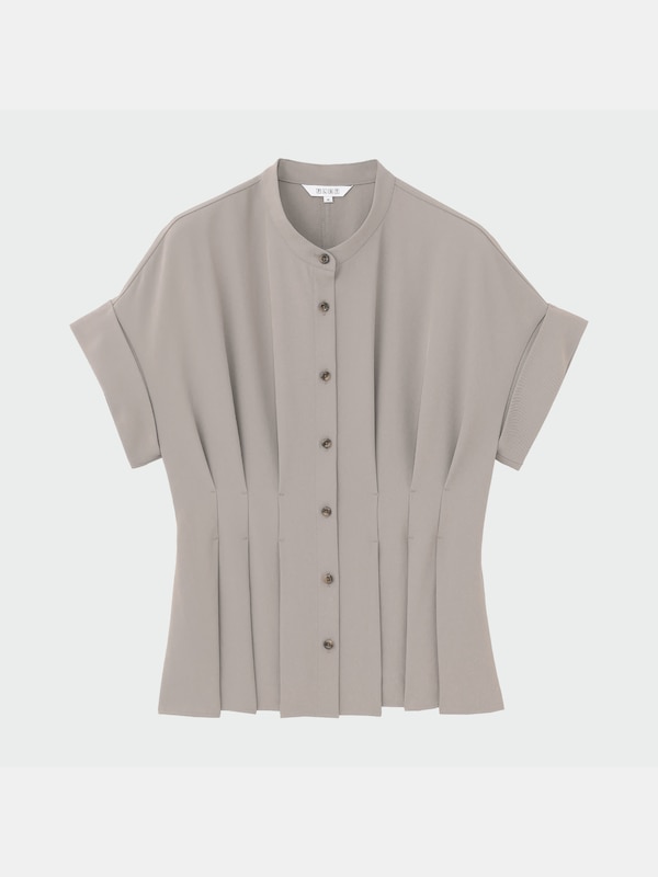 トリアセウエストタックブラウス（半袖）