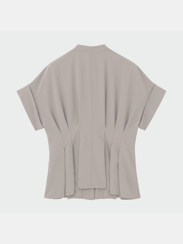 トリアセウエストタックブラウス（半袖）