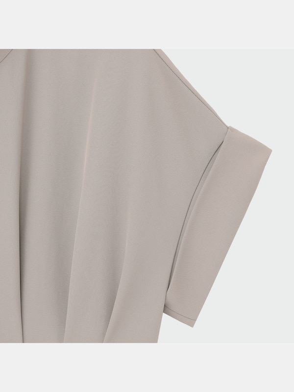 トリアセウエストタックブラウス（半袖）