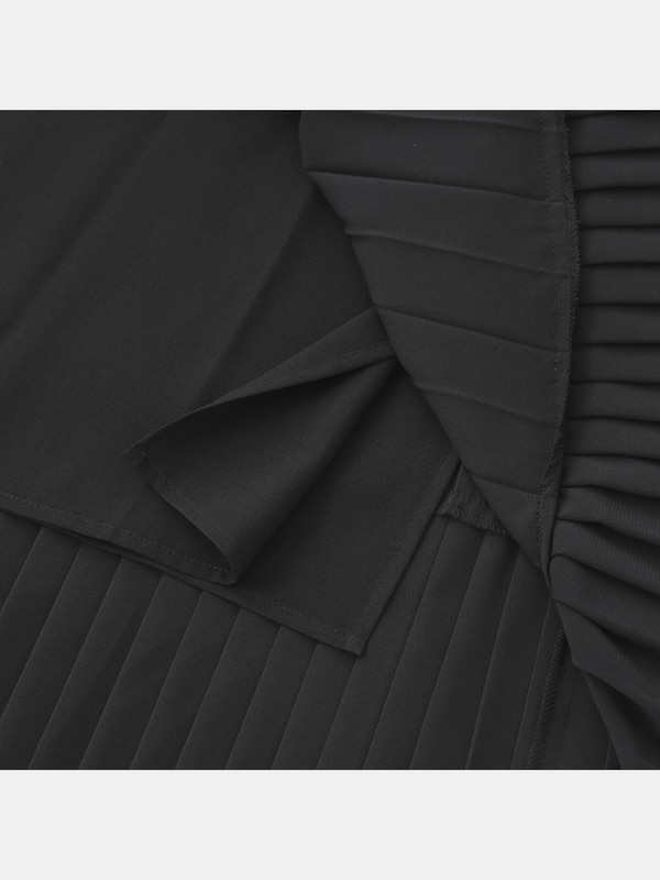 ラップデザインプリーツスカート