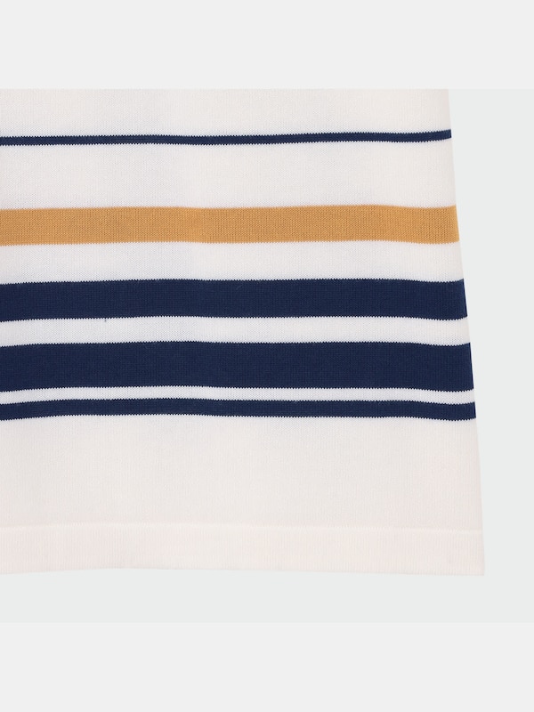 ウォッシャブルニットボーダーTシャツ