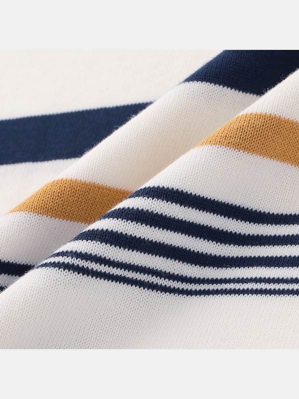 ウォッシャブルニットボーダーTシャツ