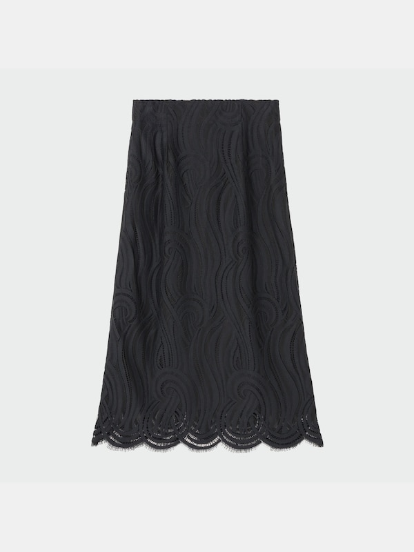 ラインレースナロースカート
