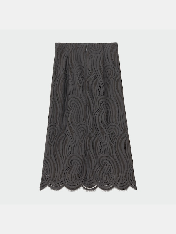 ラインレースナロースカート