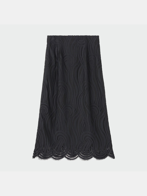 ラインレースナロースカート