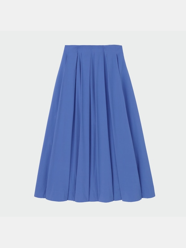 タフタボリュームフレアスカート