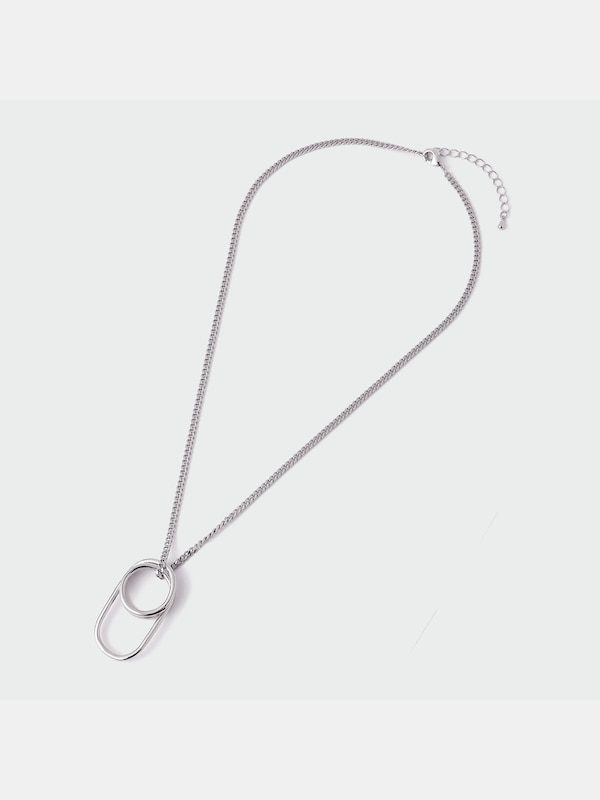 2WAYダブルリングネックレス