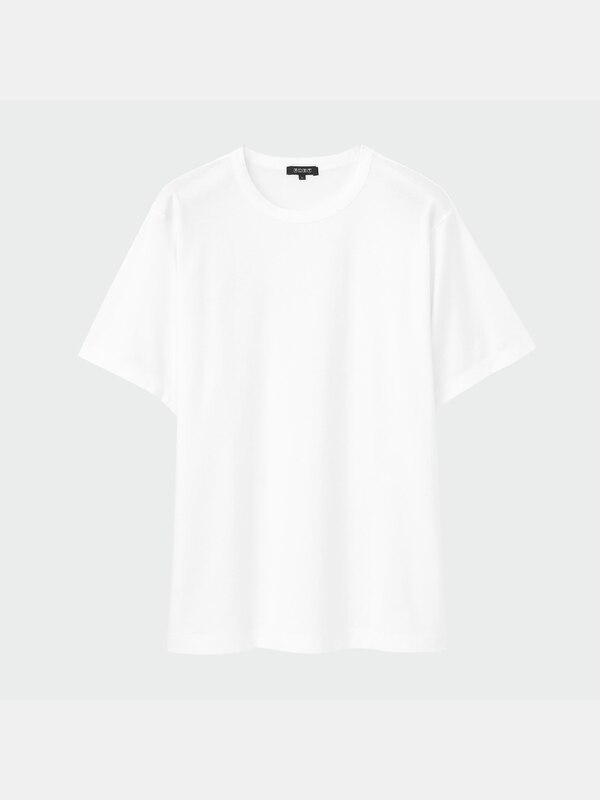 シルキーコットンクルーネックTシャ�ツ（半袖）