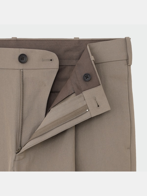 ワッシャーツイルワンタックテーパードパンツ