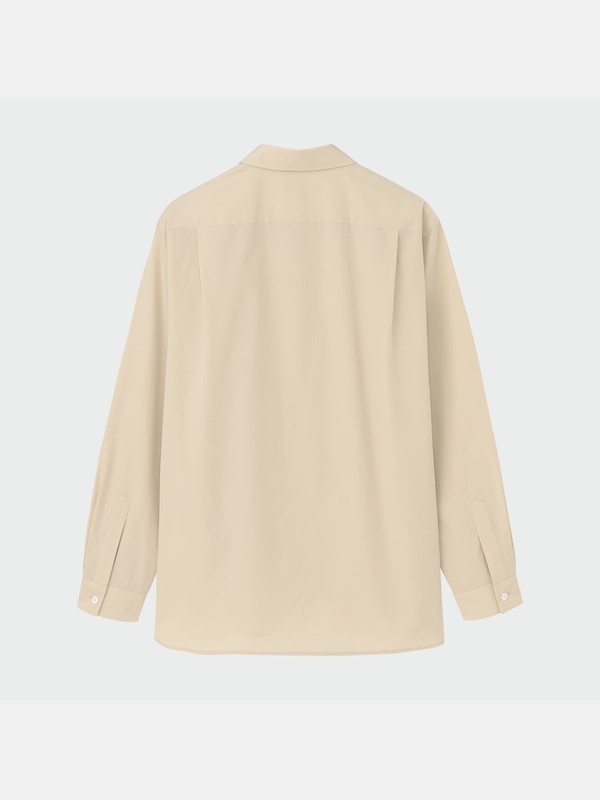 コットンブレンドレギュラーカラーシャツ（長袖）