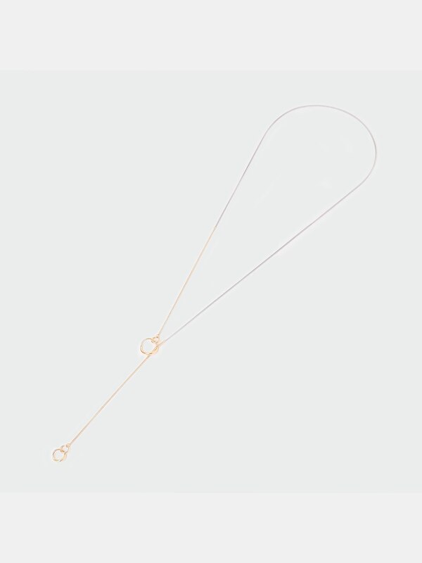 カラーミックスラリエットネックレス