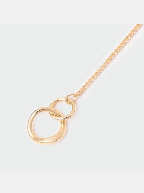 カラーミックスラリエットネックレス