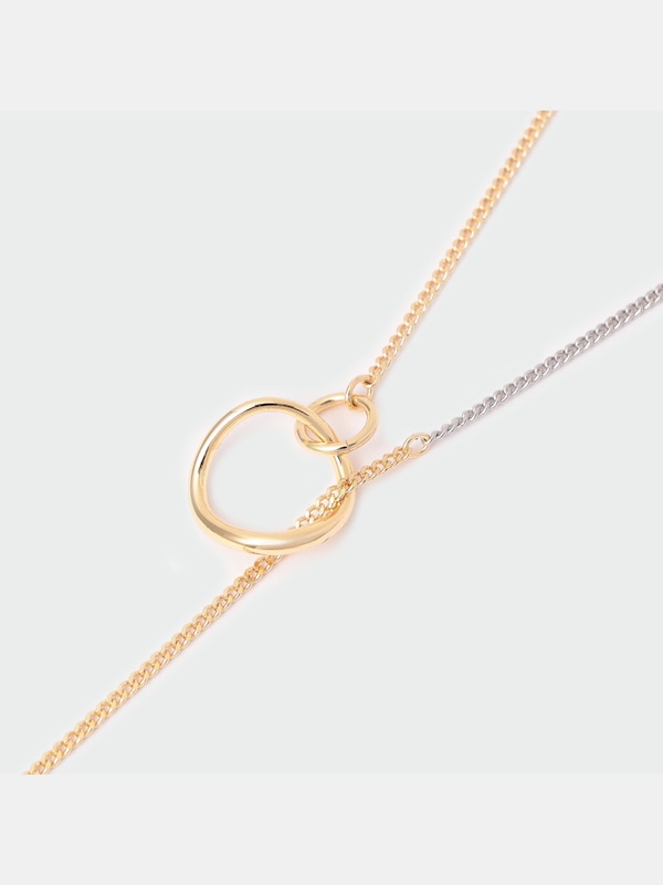 カラーミックスラリエットネックレス