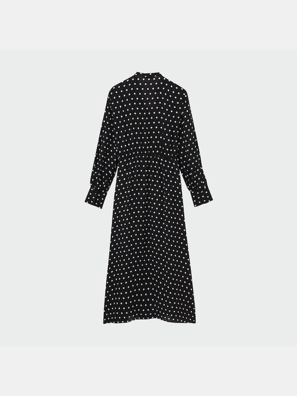 カシュクールプリントワンピース（長袖）