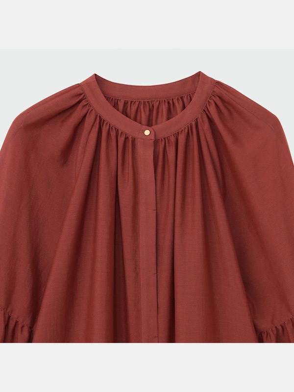 ドロップパフスリーブブラウス（長袖）