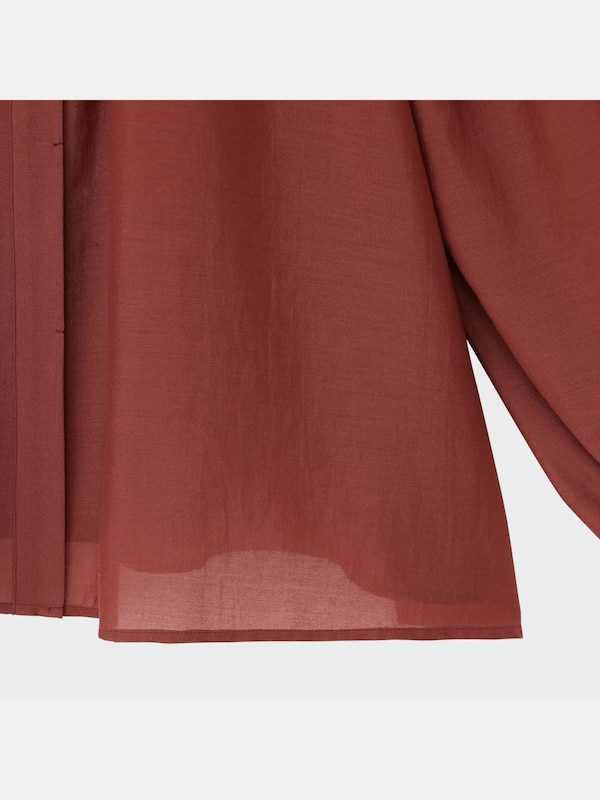 ドロップパフスリーブブラウス（長袖）