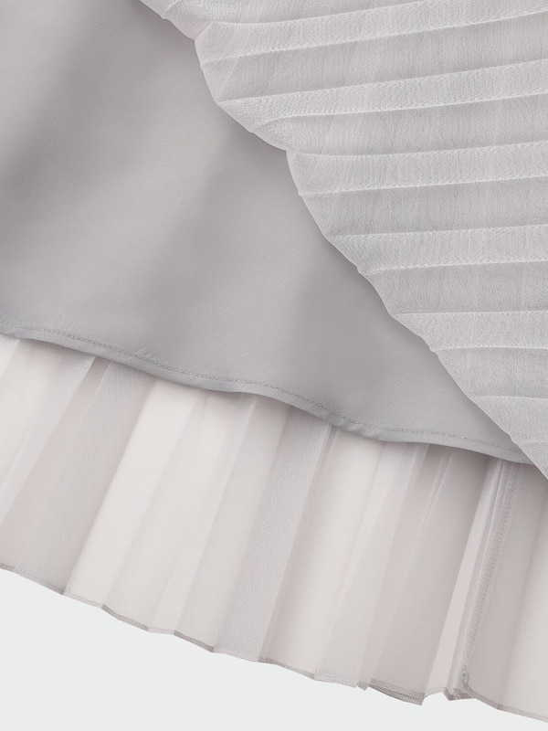 チュールプリーツロングスカート