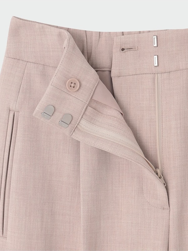 PLUS STYLE ワイドパンツ（ウールブレンドウォームリザーブ）