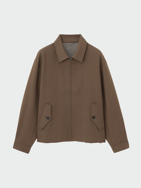 リラックスフィットジップアップブルゾン