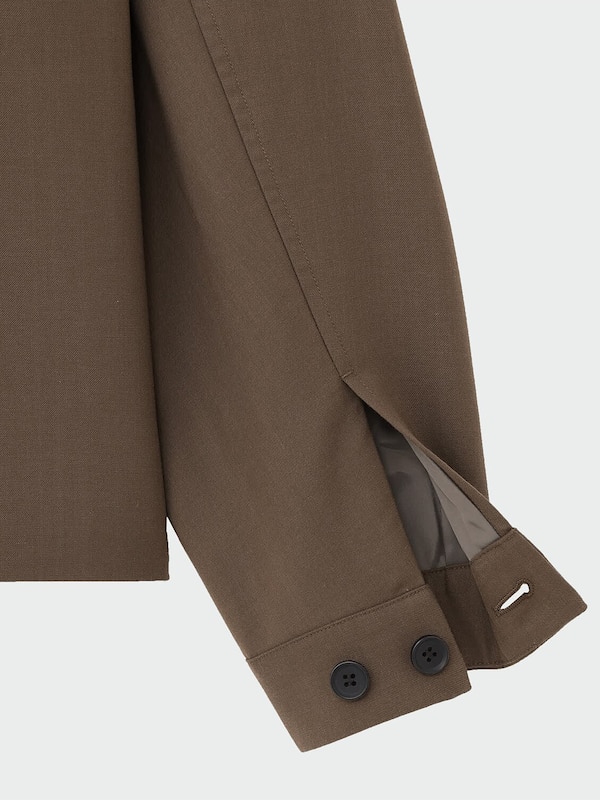 リラックスフィットジップアップブルゾン