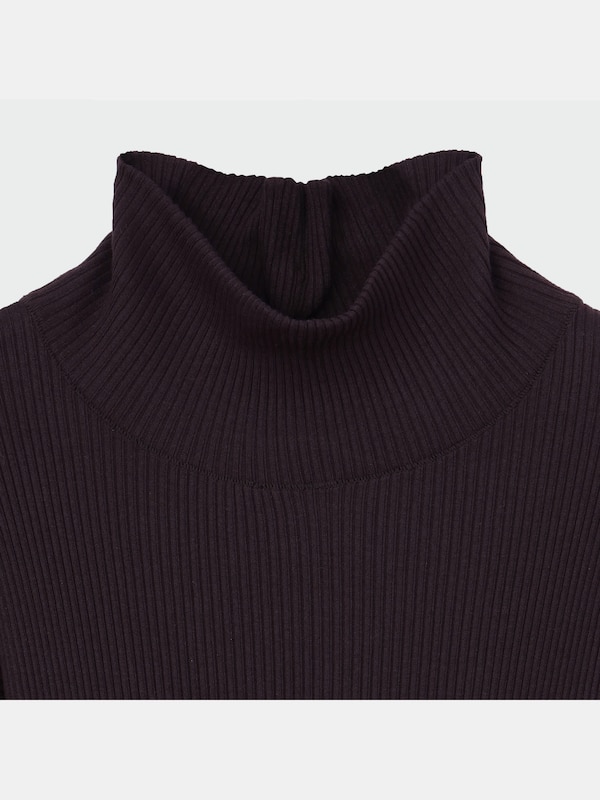 ペルヴィアンピマコットンタートルネックリブTシャツ（長袖）