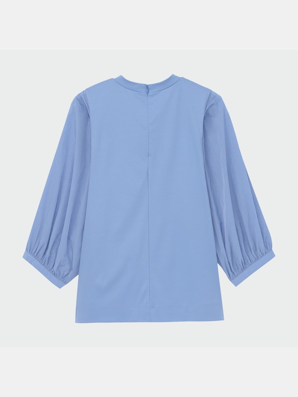 グロスジャージーボリュームスリーブTシャツ（5分袖）