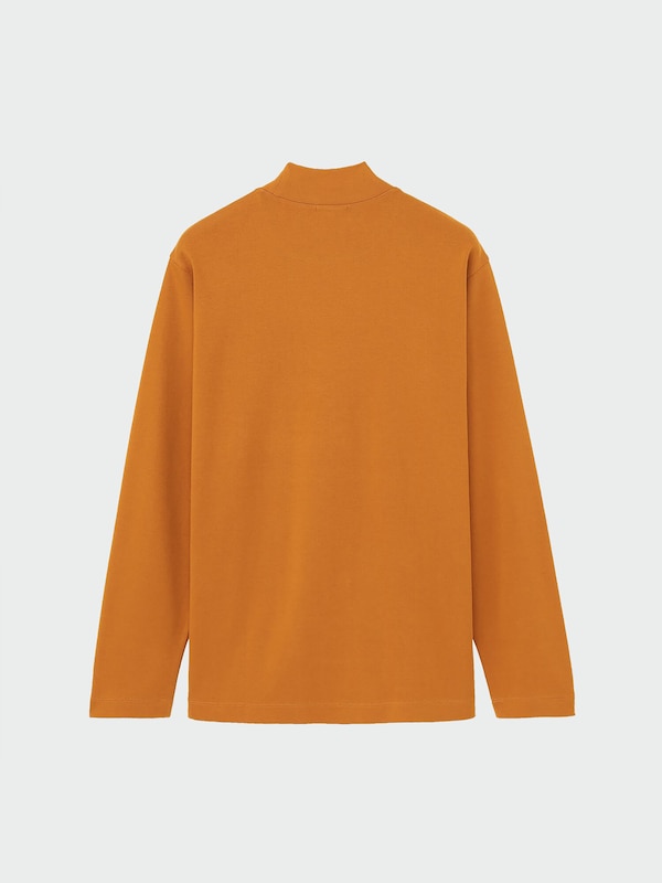 モックネックスリットTシャツ（長袖）