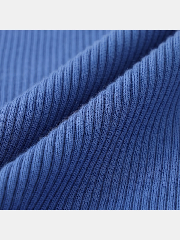 スーピマコットンリブボートネックセーター（長袖）