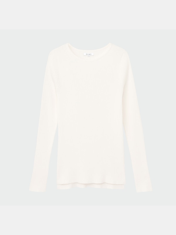 スーピマコットンリブボートネックセーター（長袖）
