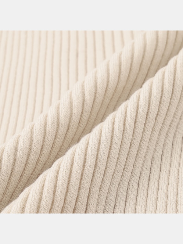 リブニットエリツキカーディガン