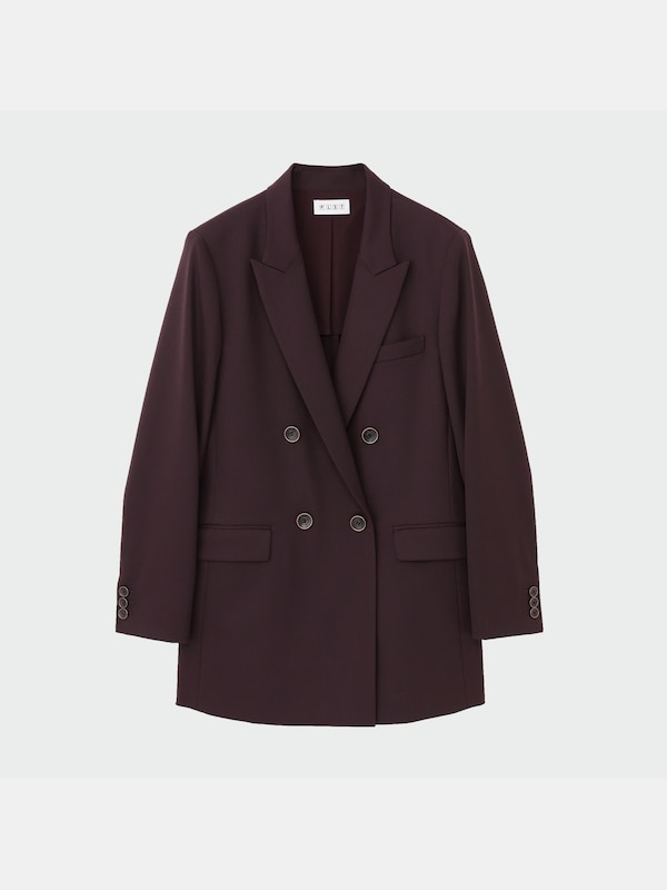 ウールブレンドダブルジャケット