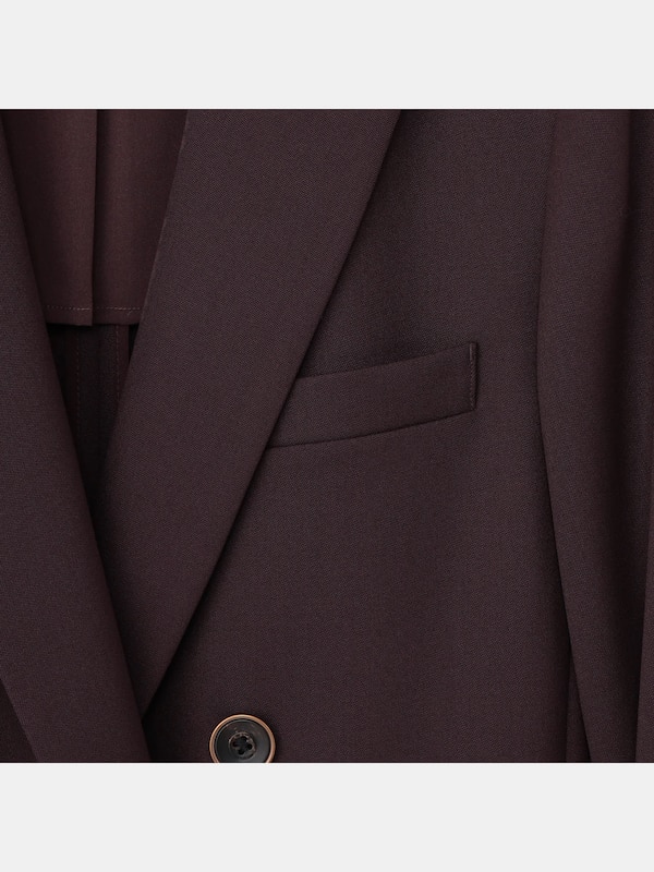 ウールブレンドダブルジャケット