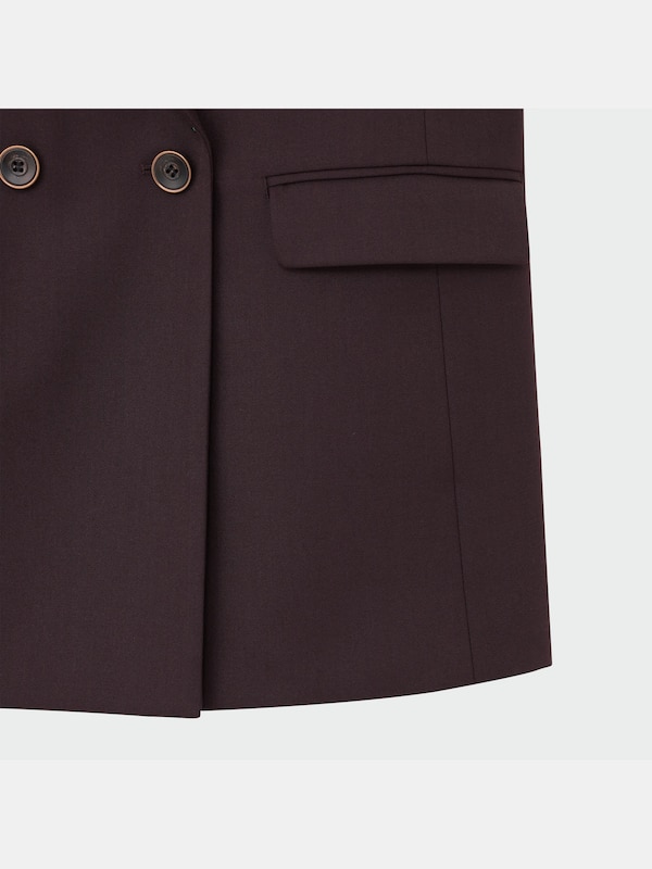 ウールブレンドダブルジャケット