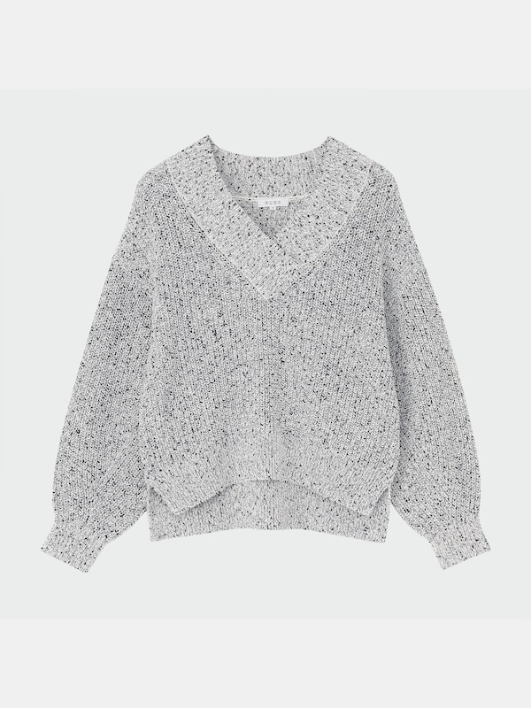 ミックスヤーンクロップドセーター（長袖）