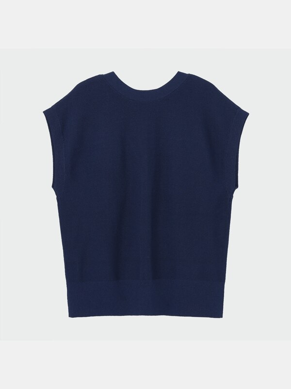 コットンブレンド2WAYニットベスト