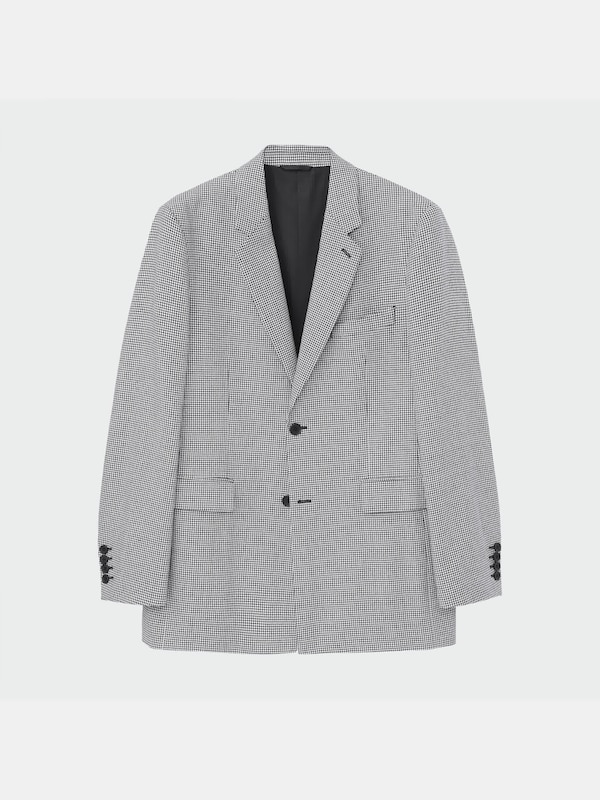 ウールブレンドチドリジャケット