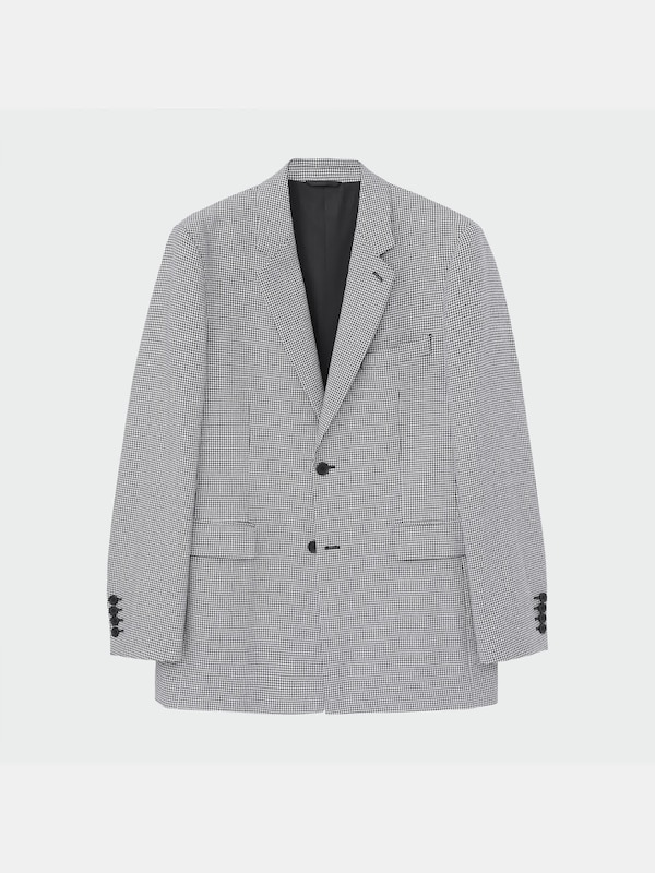 ウールブレンドチドリジャケット