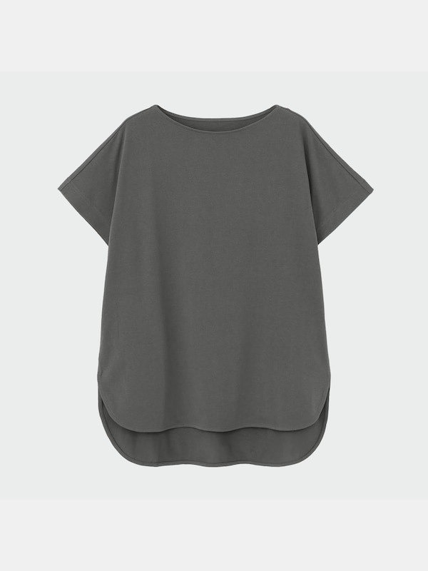 クールタッチコットンラウンドヘムTシャツ（接触冷感）