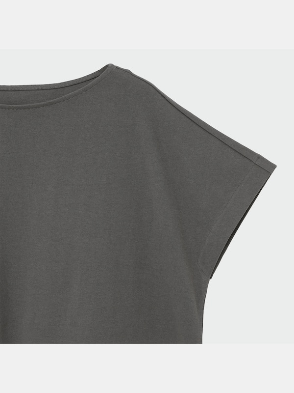 クールタッチコットンラウンドヘムTシャツ（接触冷感）