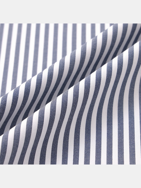 リラックスフィットストライプシャツ（長袖）