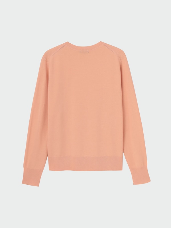 エクストラファインメリノウールブレンドクルーネックセーター（長袖）