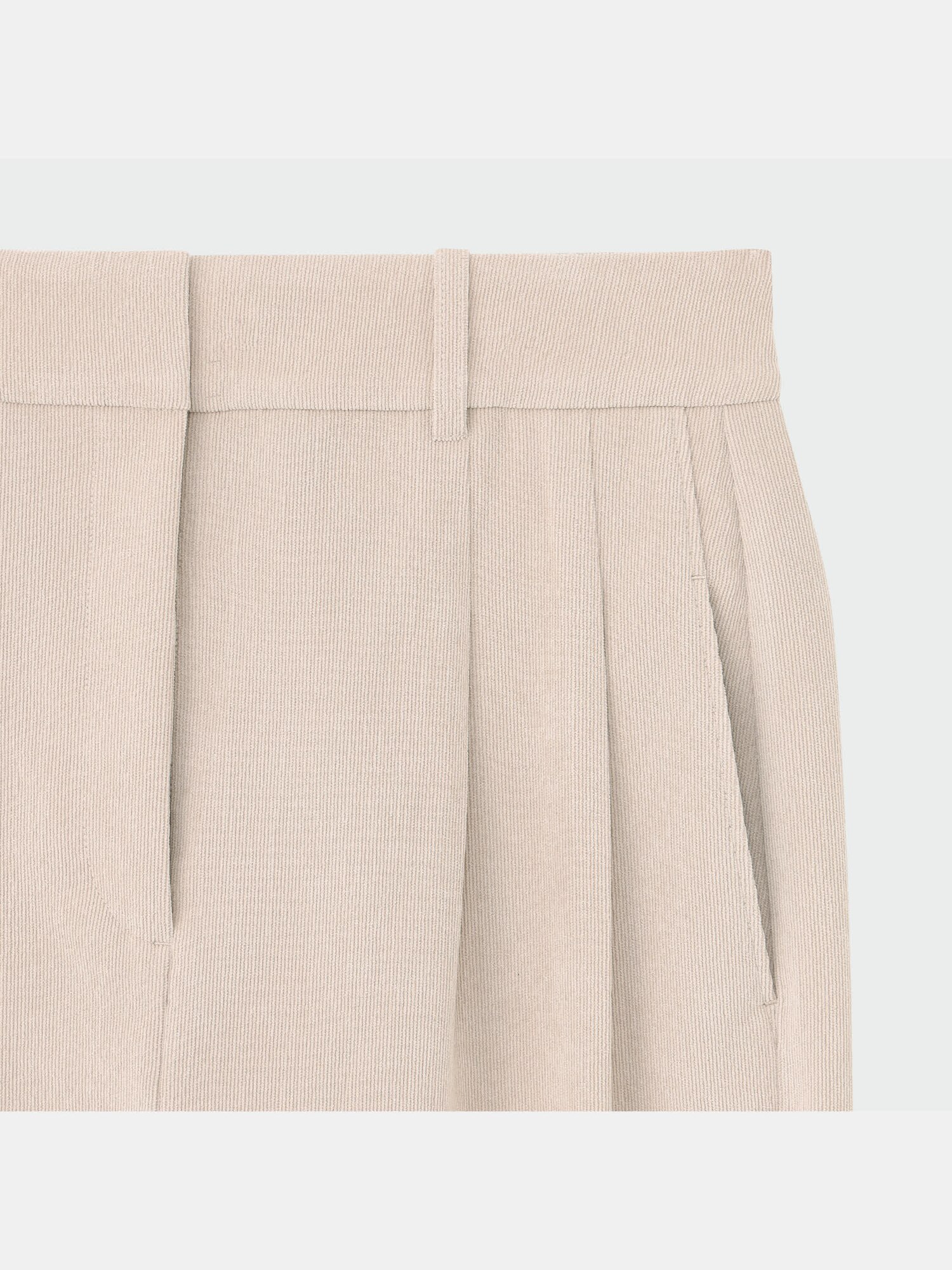 PLST◇プラステ　ワイドパンツ 美脚効果　コーデュロイ　オフィス　カジュアル PLST◇プラステ ワイドパンツ 美脚効果 コーデュロイ オフィス